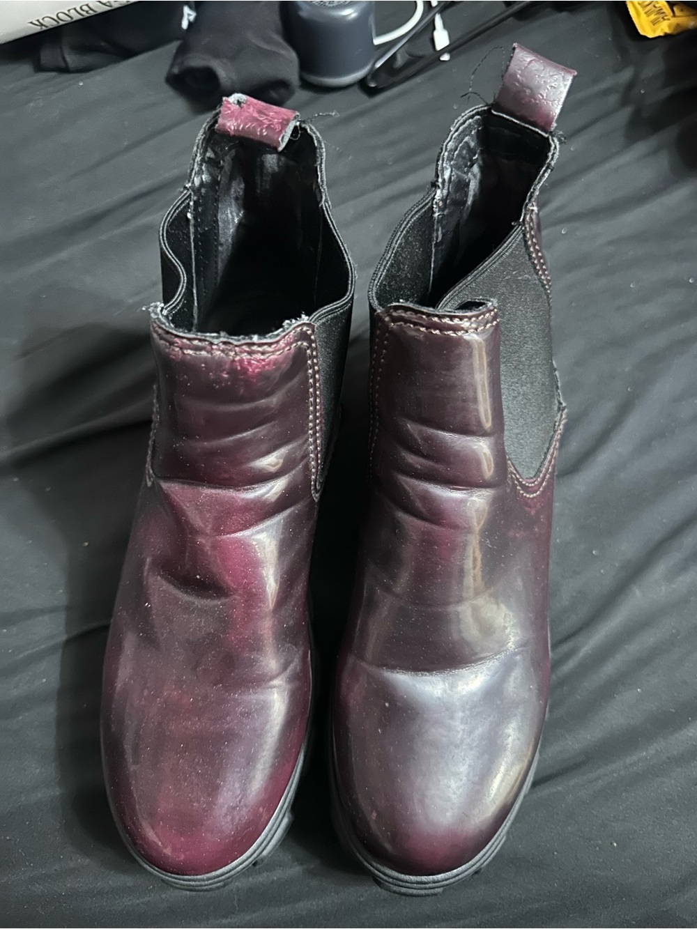Circus by Sam Edelman Burgundy Chelsea Ankle Boots